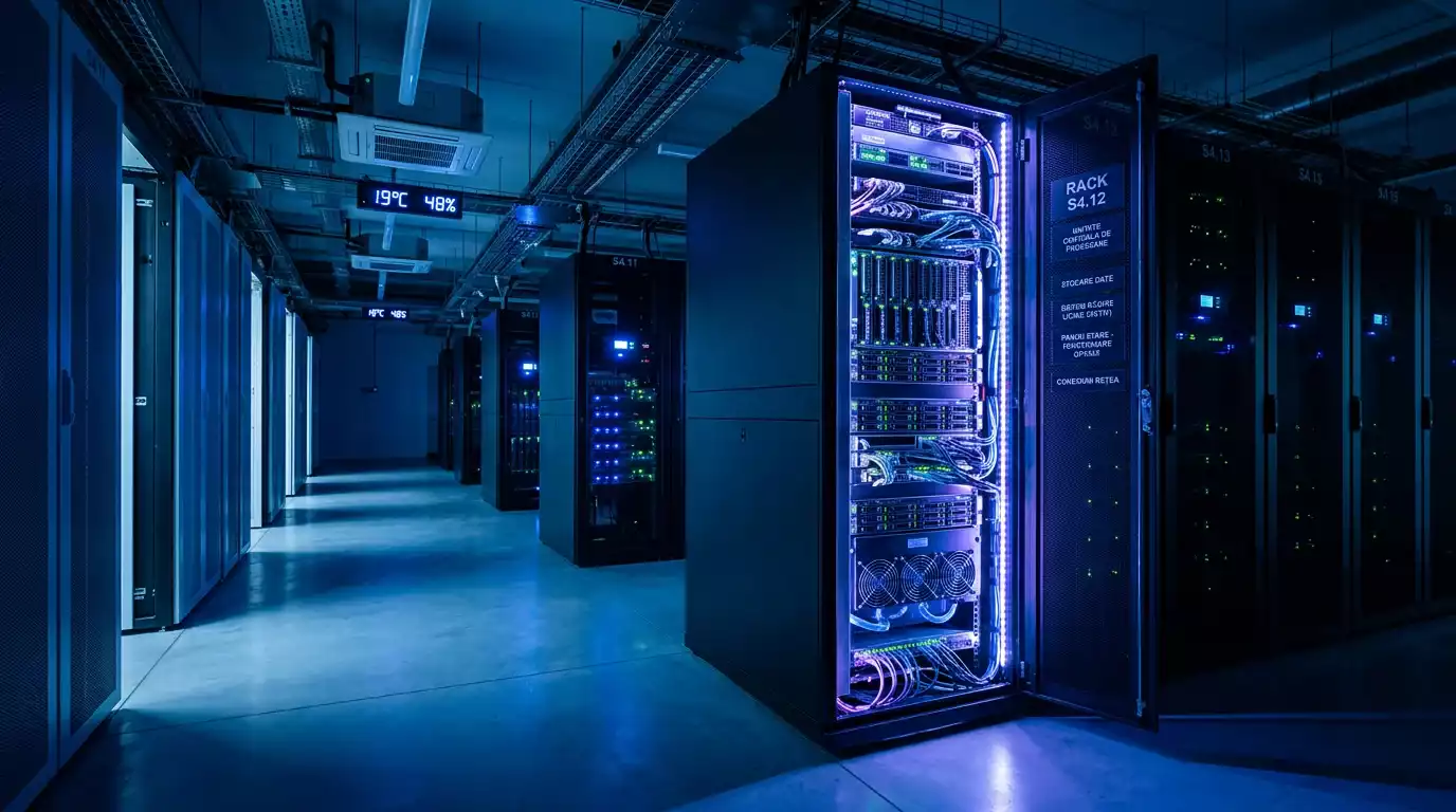 Server de procesare plăți cu certificat de conformitate PCI-DSS Level 1 într-un centru de date
